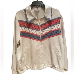 Vintage Striped Windbreaker